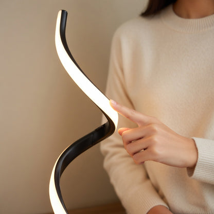 Touch Control Table Lamp with Spiral Design