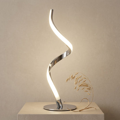 Touch Control Table Lamp with Spiral Design
