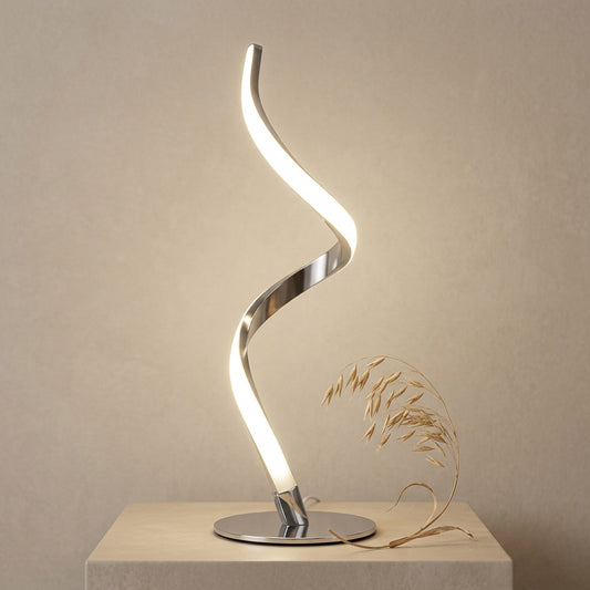Touch Control Table Lamp with Spiral Design